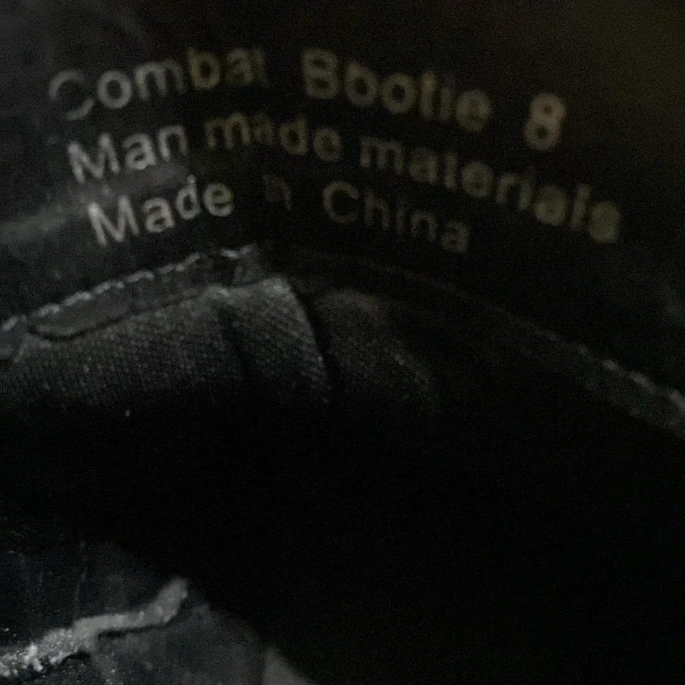 Leopard Print Combat Bootie; Size 8 - Picture 5 of 6